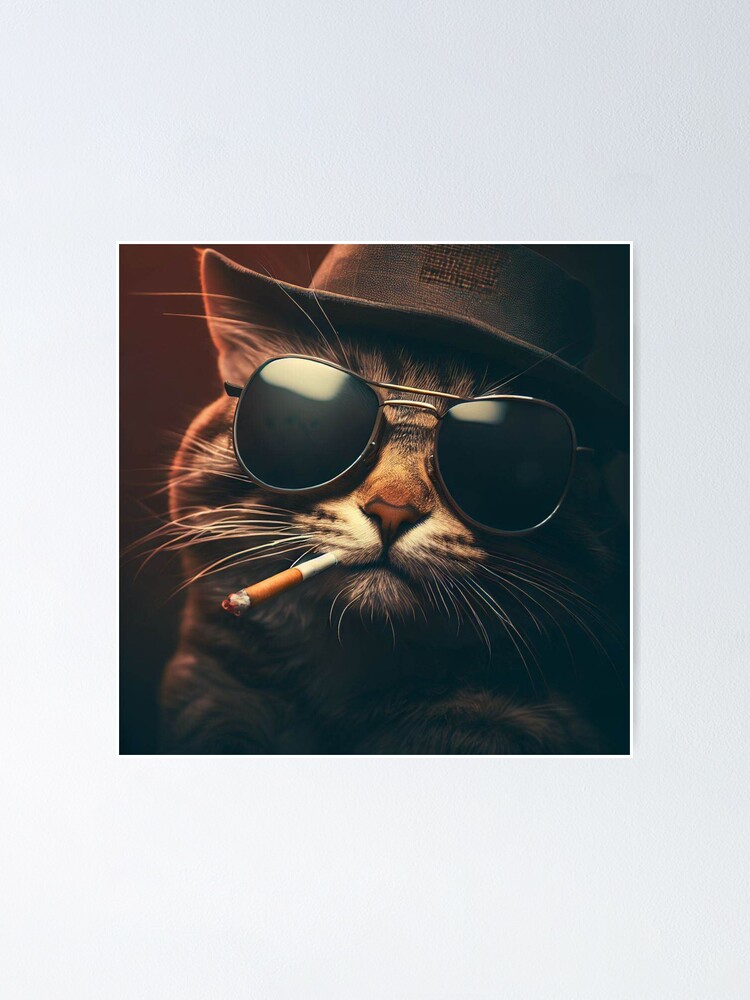 Cute Cat - Meme posters & Art Prints de Mashz - Printler
