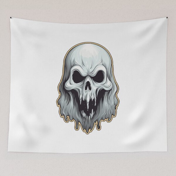 Item preview, Spooky season ghost face head get ready for halloween with this new spooky season design designed and sold by HandCraftedArt.