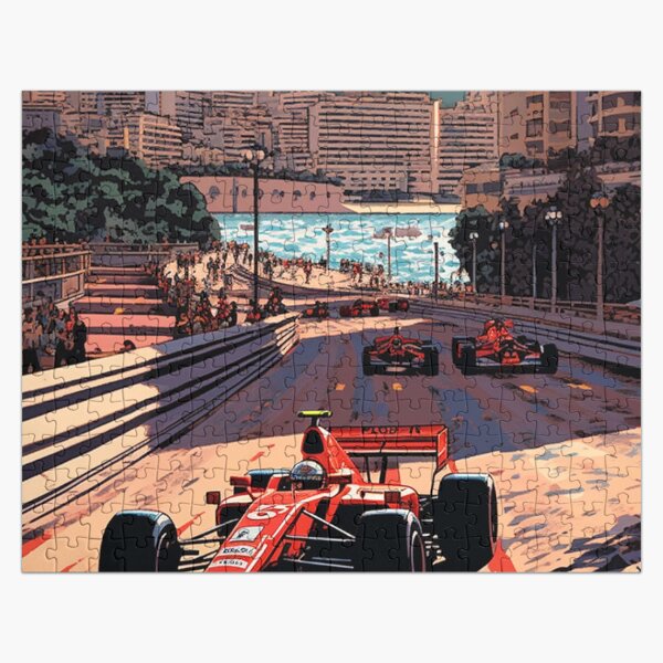 Vista previa del artículo con la obra «Gran Premio de Mónaco de época», diseñado y vendido por jeffreycasey.