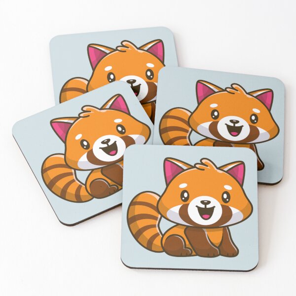 Item preview, Cute Red Panda Sitting Cartoon designed and sold by FraustoWilmer.