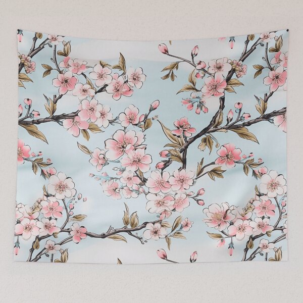 Item preview,  "Harmony of Oriental Blossoms: Embark on a Serene Journey Inspired by East Asian Artistry" designed and sold by SBD-Shop.