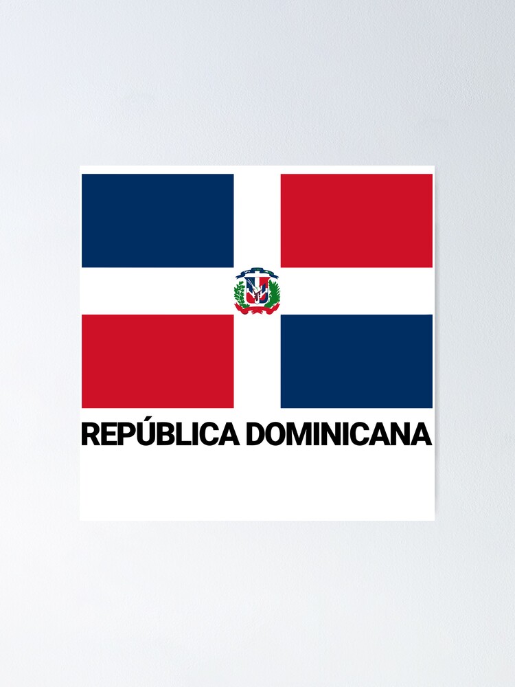 dominican-republic-flag-poster-by-creativo21-redbubble for Free Printable Dominican Republic Flag Dominican Republic flag