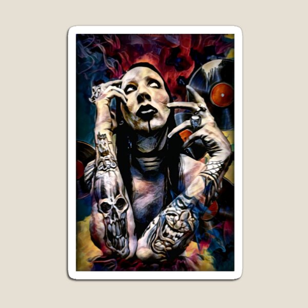 Abstract Marilyn Magnet