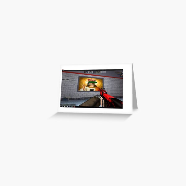 Robot Blocks Roblox Sniper Counter Strike Screenshot Greeting Card By Falcospankz Redbubble - valve roblox