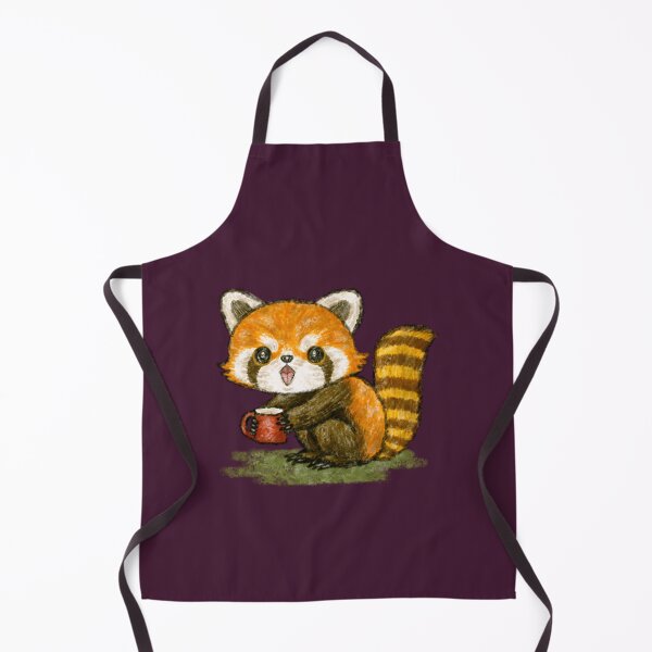 Item preview, Red panda with a mug designed and sold by FraustoWilmer.