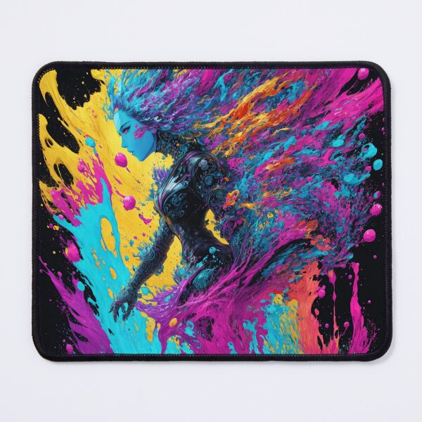 Item preview, Anime Splash Art Neon Colorful trippy Girl Art  designed and sold by SushiRabbit.