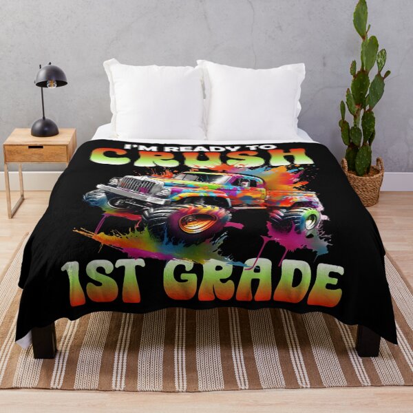 Item preview, I'm Ready To Crush First Grade Monster Truck Back To School T-Shirt designed and sold by KGN CREATIVITY.