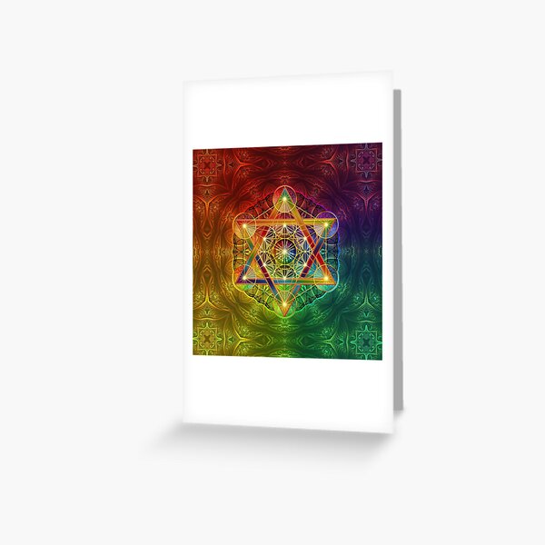 Item preview, Metatron's Cube with Merkabah and Flower of Life designed and sold by Lilyas.