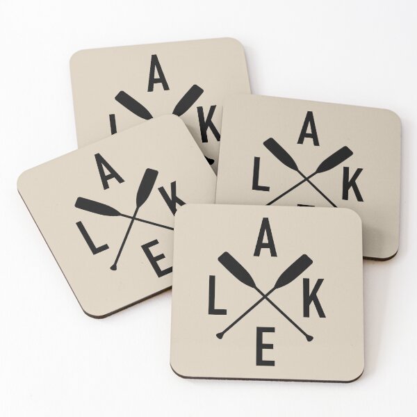 Item preview, Lake Word Art with Paddles - Black designed and sold by BlueSkyTheory.