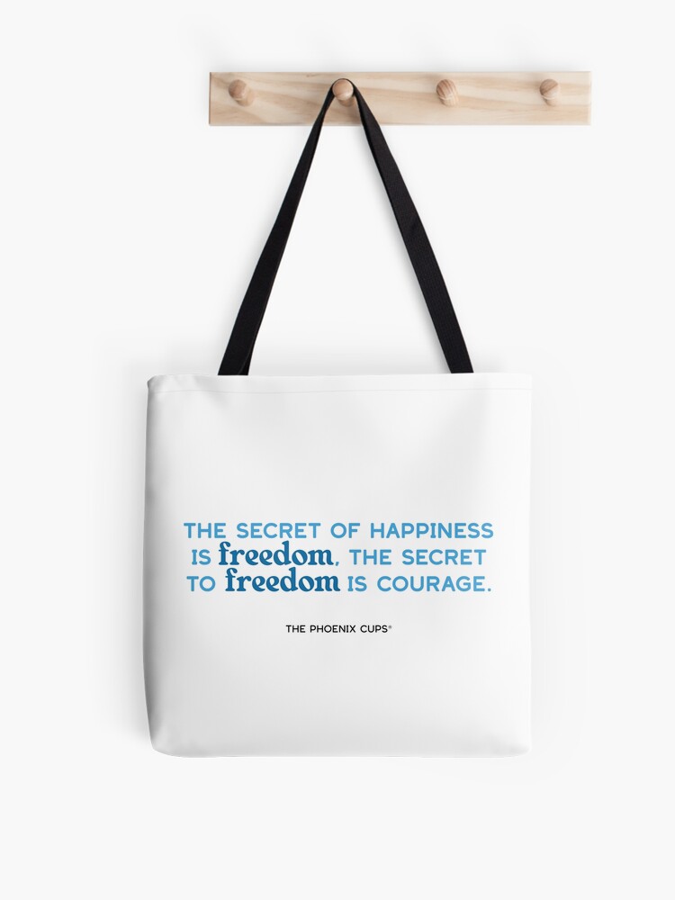 Thumbnail 1 of 2, Tote Bag, Freedom Cup Quote designed and sold by PhoenixSupport.