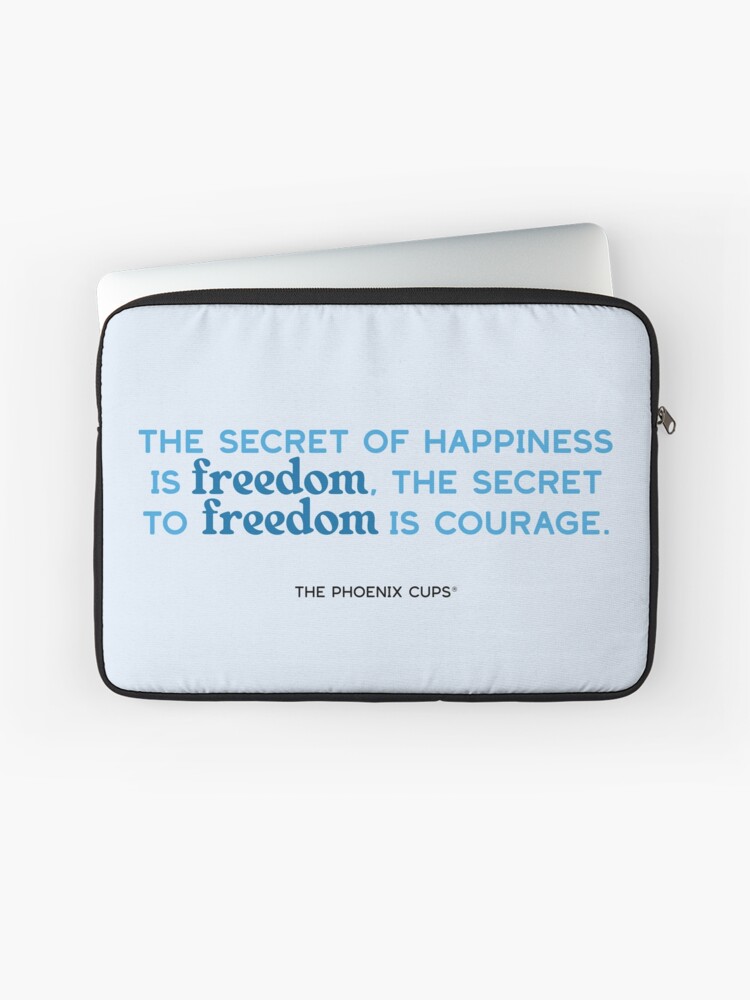 Thumbnail 1 of 2, Laptop Sleeve, Freedom Cup Quote designed and sold by PhoenixSupport.