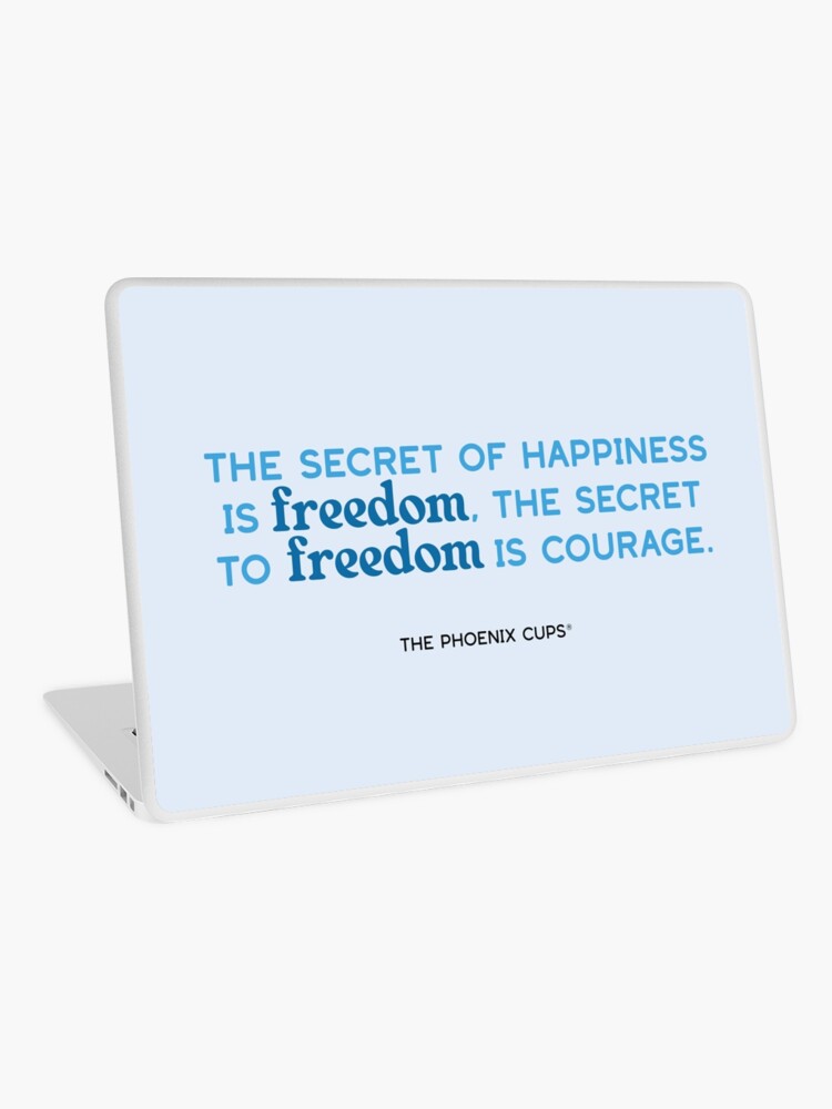 Thumbnail 1 of 2, Laptop Skin, Freedom Cup Quote designed and sold by PhoenixSupport.