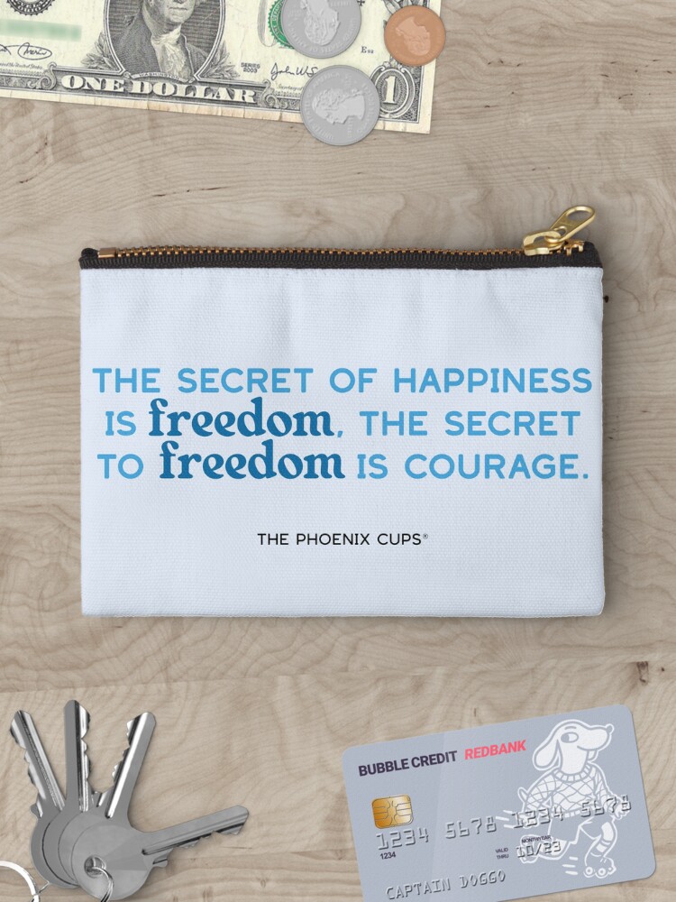 Thumbnail 3 of 4, Zipper Pouch, Freedom Cup Quote designed and sold by PhoenixSupport.