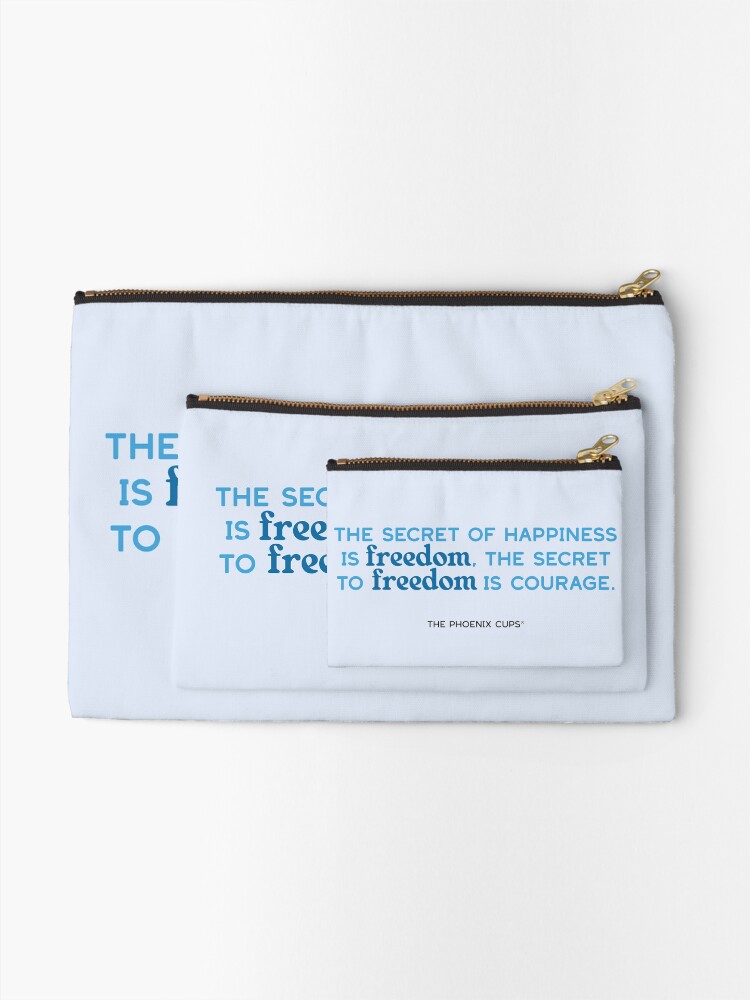 Thumbnail 2 of 4, Zipper Pouch, Freedom Cup Quote designed and sold by PhoenixSupport.