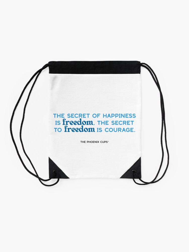 Thumbnail 2 of 3, Drawstring Bag, Freedom Cup Quote designed and sold by PhoenixSupport.
