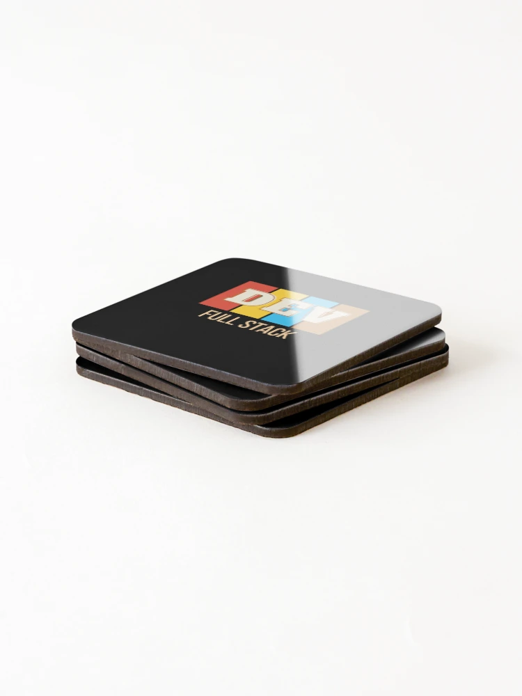 Thumbnail 4 of 5, Coasters (Set of 4), Full Stack Developer, Programmer, Software Developer (014) designed and sold by AureStyle.