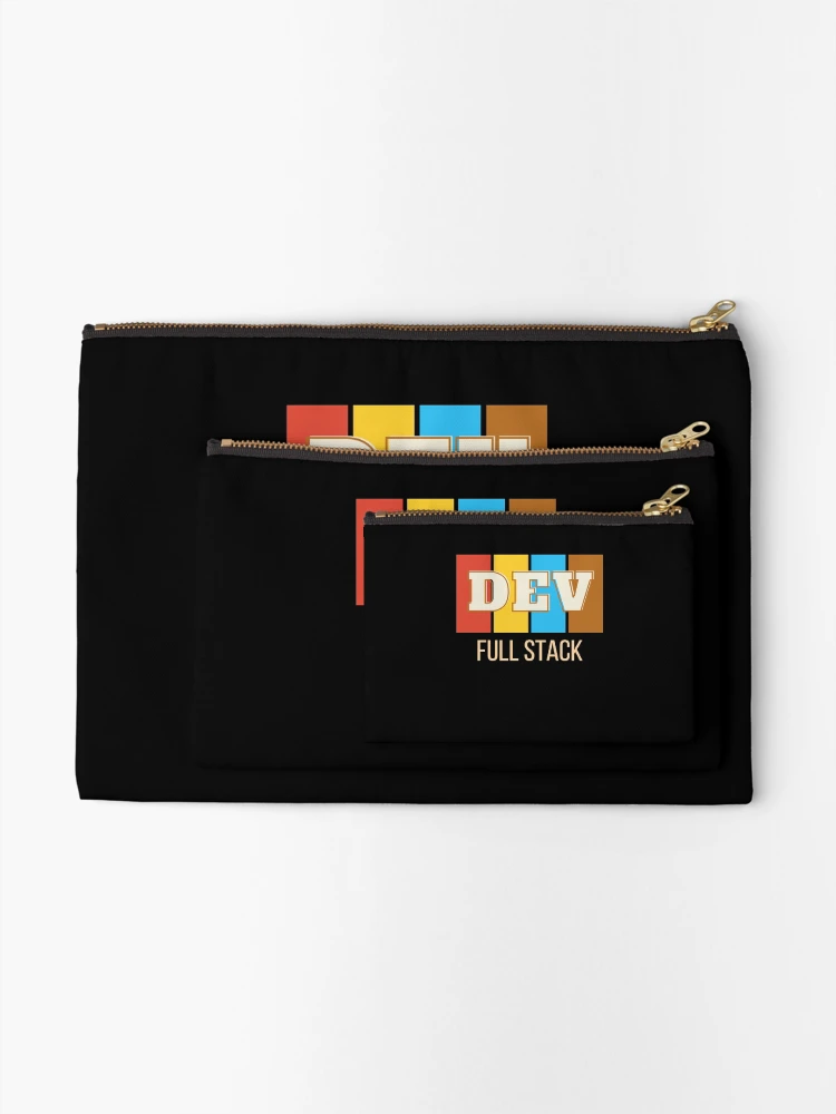 Thumbnail 2 of 4, Zipper Pouch, Full Stack Developer, Programmer, Software Developer (014) designed and sold by AureStyle.