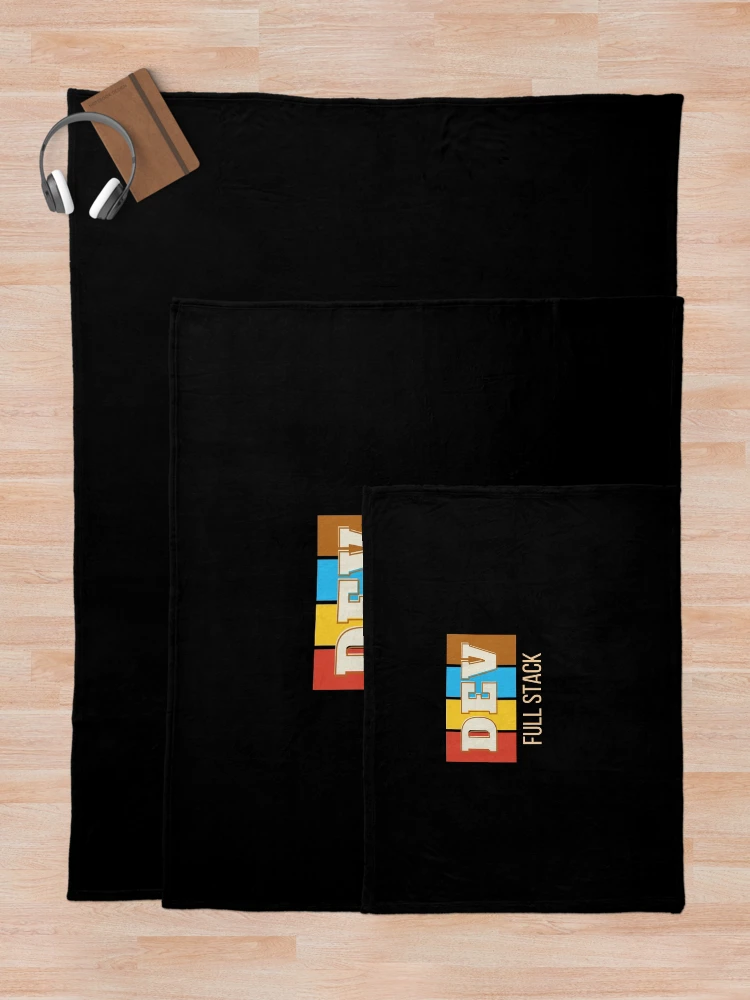 Thumbnail 5 of 6, Throw Blanket, Full Stack Developer, Programmer, Software Developer (014) designed and sold by AureStyle.