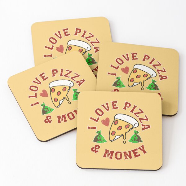Item preview, Love: Pizza and Money designed and sold by ArtisticSparkle.