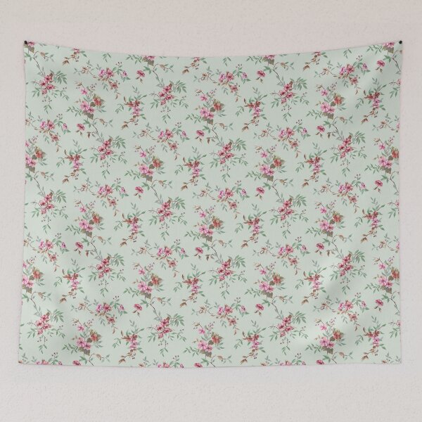 Item preview, Trailing Floral - Soft Green designed and sold by Sarah Thorpe Designs .