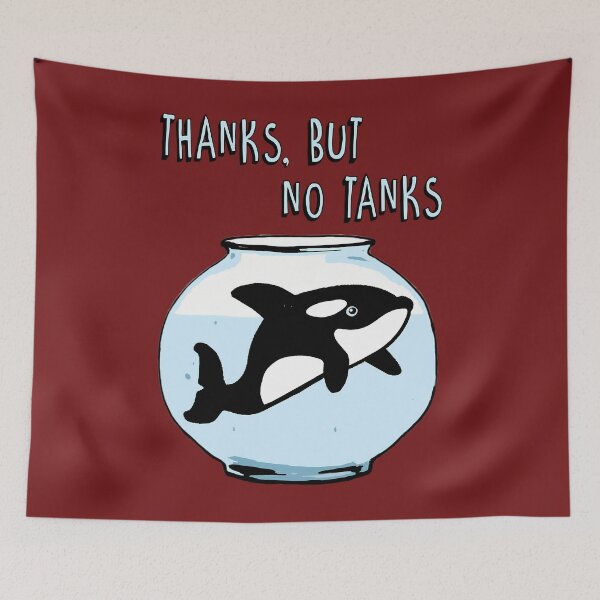Item preview, Thanks But No Tanks - Orcas   	 designed and sold by uzlvrlwwsux58.