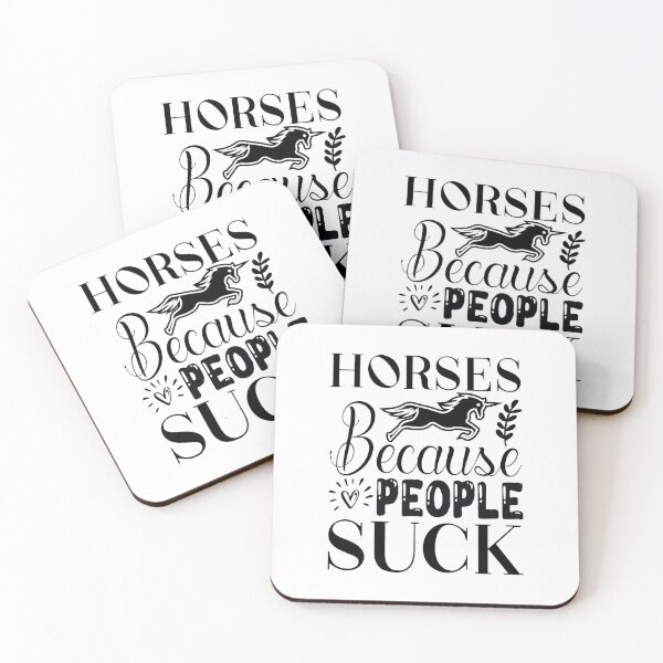 Item preview, love horse over people because people are not nice designed and sold by Rebekkahsdesign.
