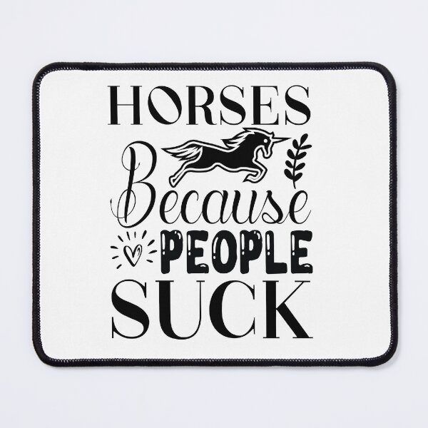 Item preview, love horse over people because people are not nice designed and sold by Rebekkahsdesign.