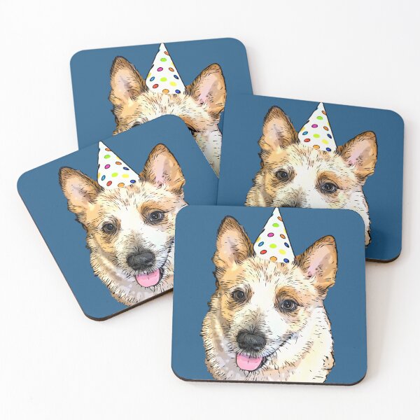 Item preview, It's My Birthday Australian Cattle Dog ACD Red Heeler designed and sold by WallabyJelly.