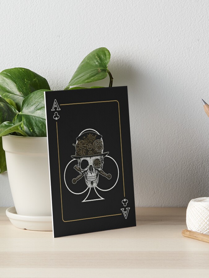 Steampunk Ace of Clubs | Art Board Print