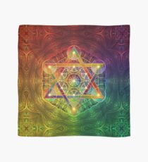 Metatron's Cube with Merkabah and Flower of Life Scarf