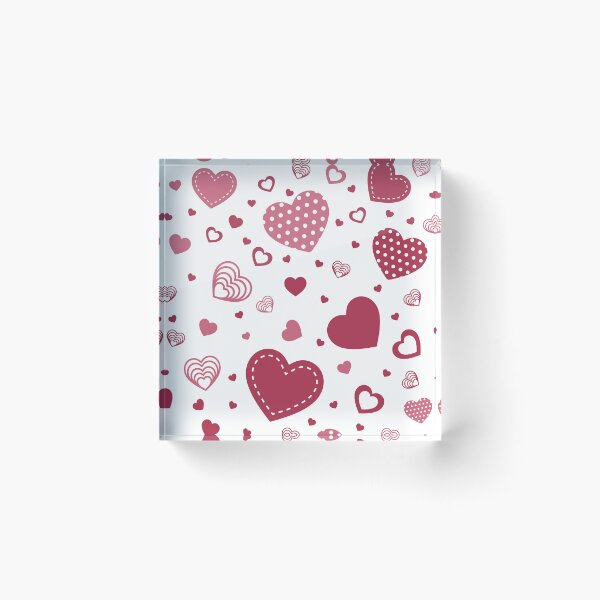 Item preview, Hearts pattern White red polkadot designed and sold by Twenty24trends.