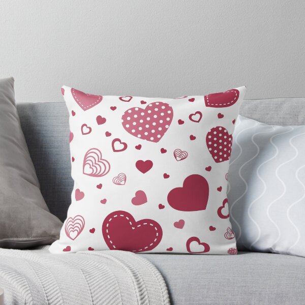 Item preview, Hearts pattern White red polkadot designed and sold by Twenty24trends.