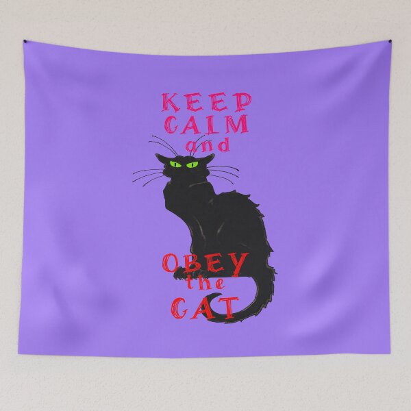 Item preview, Keep Calm and Obey the Cat designed and sold by StudioTanoshiiNeko.