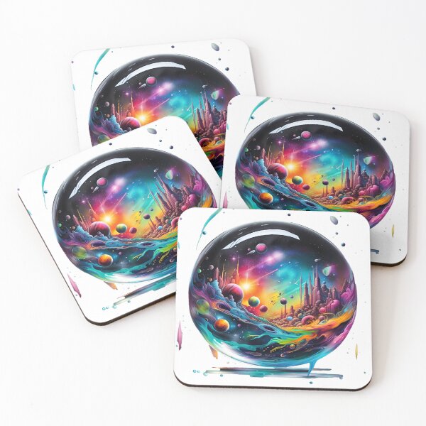 Item preview, Colorful City in a Sphere designed and sold by Space-Drummer.