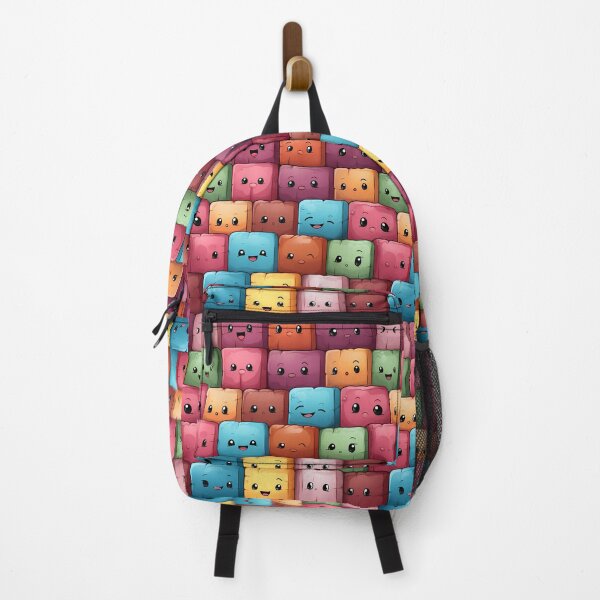 Item preview, Kawaii Bricks: Colorful Silly Pattern for Playful Delights designed and sold by SnowStudio2022.