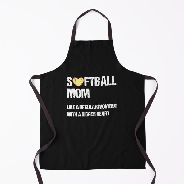 Item preview, Softball mom like regular mom but with big heart mother's day designed and sold by mainana78.