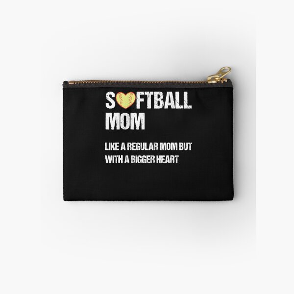 Item preview, Softball mom like regular mom but with big heart mother's day designed and sold by mainana78.