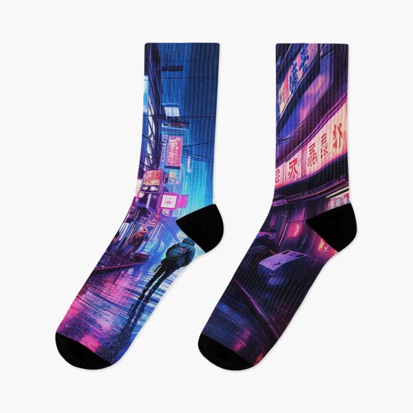 Item preview, Endless Neon - Cyberpunk Cityscape Skyline  designed and sold by orlandoellio.