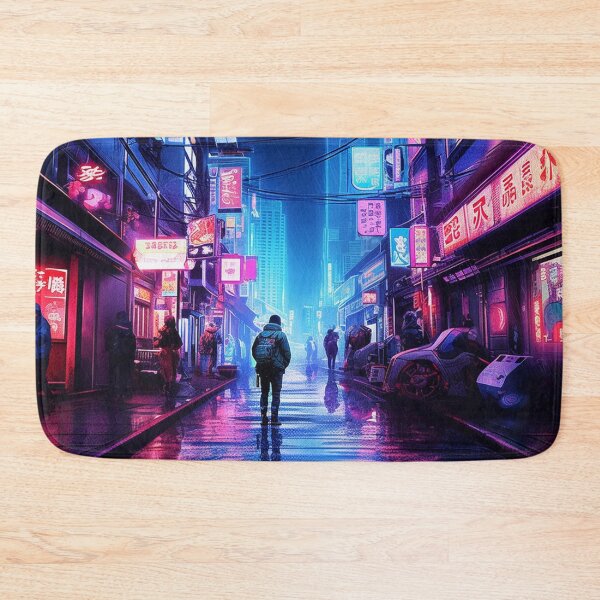 Item preview, Endless Neon - Cyberpunk Cityscape Skyline  designed and sold by orlandoellio.