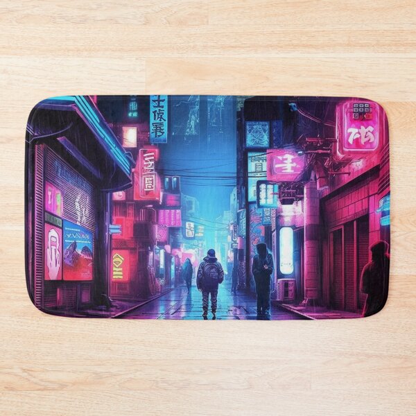 Item preview, Endless Neon - Cyberpunk Cityscape Skyline  designed and sold by orlandoellio.