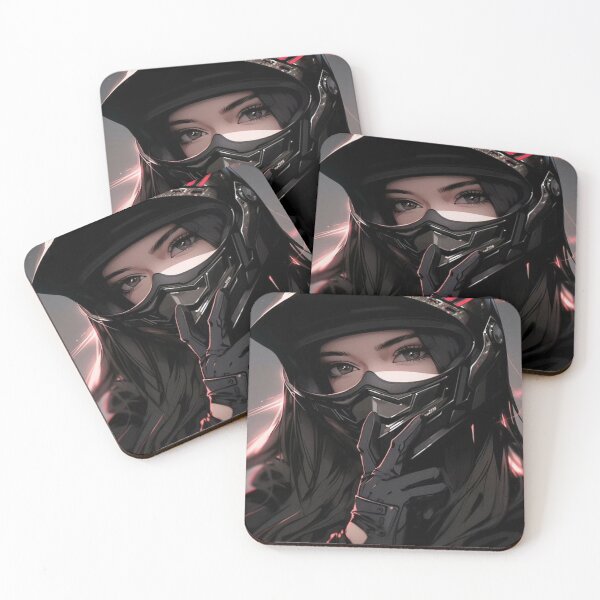 Item preview, Beauty Girl wearing a helmet art designed and sold by LlolteChifan.