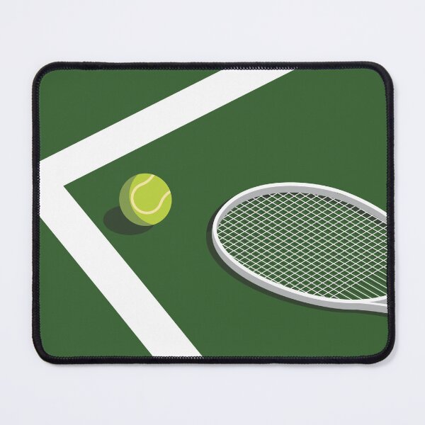 Item preview, Tennis Green Grass Court Tennis Racket Tennis Ball Art Print by Tennismates.au designed and sold by Boydfoto.
