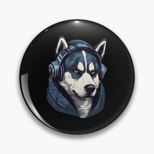Item preview, Cool Husky DJ Headset Sunglasses Graphic Design designed and sold by MysteriousJ.