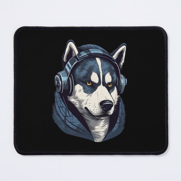 Item preview, Cool Husky DJ Headset Sunglasses Graphic Design designed and sold by MysteriousJ.