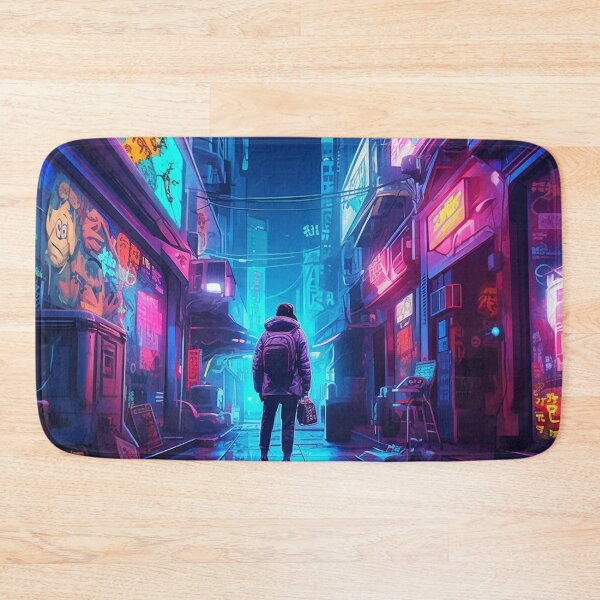 Item preview, Endless Neon - Cyberpunk Cityscape Skyline  designed and sold by orlandoellio.