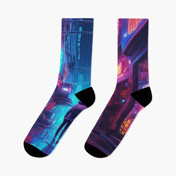 Item preview, Endless Neon - Cyberpunk Cityscape Skyline  designed and sold by orlandoellio.