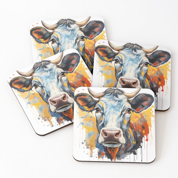 Item preview, Neo-Expressionist Cow: Artistic T-Shirt for Creative Statements designed and sold by SnowStudio2022.