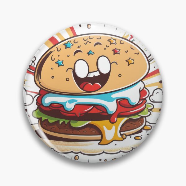 Item preview, Feeling hungry Get your cartoon burger fix right here designed and sold by cafegrafis.
