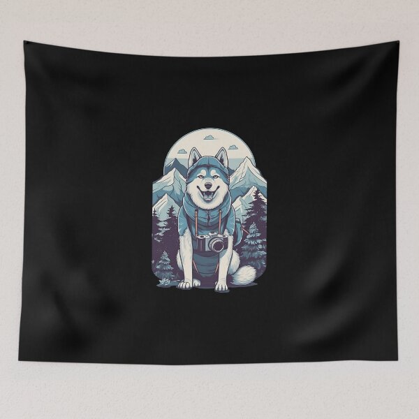 Item preview, Husky in a Vacation Mode Design designed and sold by MysteriousJ.