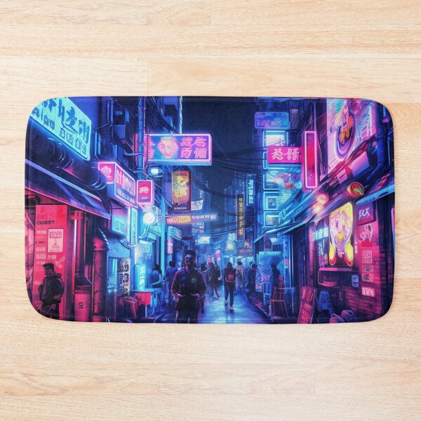 Item preview, Endless Neon - Cyberpunk Cityscape Skyline  designed and sold by orlandoellio.